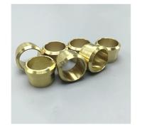 VWWJCCRO Hardware 5PCS 6mm 8mm 10mm 12mm 14mm 16mm Brass Ferrule Compression Sleeve Seal Ring Fit Tube Pipe Fitting for Lubrication System Pipe Joint(12mm L9mm) Barb Fittings