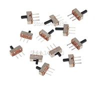 VWWJCCRO Interruttore 20 pezzi SS12D00 interruttore on-off mini interruttore a scorrimento 3pin 1P2T 2 posizioni interruttore a levetta Lunghezza manico: 3 mm/4 mm/5 mm/6 mm (lunghezza manico 3 mm)