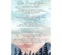 VWWJCCRO Our Deepest Fear Motivational, Marianne Williamson Poem Wall-Art for Home Decor, Inspirational Print for Bathroom, Bedroom & Kitchen(Framed,12x18inch(30x45cm))