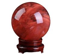 VWWJCCRO Red Crystal Ball - Sphere Balls for Witchcraft And Decorative Crystals And Stones Beginners Gift,16cm