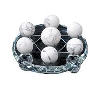 VWWJCCRO Seven-Star Array Wealth Crystal Balls, Five Elements Ball Feng Shui Grid for Prosperity And Flow(M)