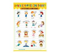VWWJCCRO Social Emotional Learning Feelings Chart, How Are You Feeling Emotions Poster for Kindergarten Classroom Bulletin Board & Teacher Supplies(Unframed,12x18inch(30x45cm))