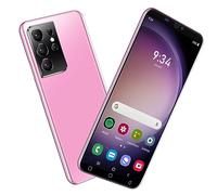 VwWv Telefoni cellulari economici, Smartphone Dual SIM 3G/2G da 5,0 Pollici, Quad Core, 16GB ROM, Android 9.0, Doppia Fotocamera, GPS/Wifi/Bluetooth/Face Unlock (S21Ultra-Pink)