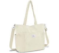 VX VONXURY Tote Bag Borsa Donna Grande in Velluto a Coste Borsa a Tracolla Mano Moda Borsa da Università Lavoro Shopping Bag per Scuola Viaggio Spiaggia