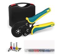 VXC9 16-6 Pinza A Crimpare Esagonale, Cricchetto E Set Di Pinze A Autoregolabili 0,08-16 Mm² 28-5 AWG For Terminali Tubolari Crimpatura Precisa(16-6 1900 Boxes)