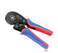 VXC9 16-6 Pinza A Crimpare Esagonale, Cricchetto E Set Di Pinze A Crimpare Autoregolabili 0,08-16 Mm² 28-5 AWG For Terminali Tubolari(VXC9 16-6 Red)
