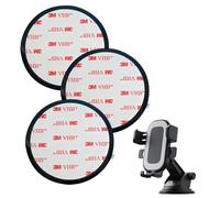 Vxcbad 3 cuscinetti adesivi di ricambio, 80 mm, resistenti al calore, adesivi su entrambi i lati, extra forti, per cruscotto, disco adesivo rotondo