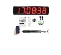 VXDEFP Grande cronometro Digitale a LED, visualizzazione dell'ora, Timer for Il Conto alla rovescia, Sport, Orologio da Gara, treppiede, Esterno, 5" Garage della Palestra Domestica(Suit D)
