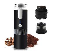 VXDEFP Macchine da caffè,Caffettiera portatile, Macchine for caffè espresso elettriche portatili monodose con contenitore for polvere di caffè e capsule, ricaricabili, automatiche