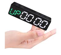 VXDEFP Orologio con Timer a intervalli da Tavolo con Mini Pulsante in Un Unico Pezzo, programmabile for Palestra con Magnete for Sala dal Vivo Garage della Palestra Domestica(RBQ20mini-B)