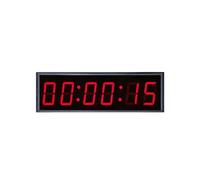 VXDEFP Orologio da Parete bifacciale Quadrato di Colore Rosso da 4 Pollici, Metallo, Timer for Stazione a Due Facce di Facile Lettura Garage della Palestra Domestica