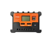 VXDEFP Regolatore di Carica Pannello Solare Regolatore di Carica Solare 10-100A Regolatore del Pannello Solare con regolatore Solare Doppio USB 12V/24V MPPT/PWM Parometro Automatico Regolabile(20A)