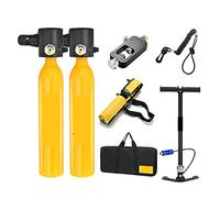 VXDEFP Set bombole per Immersioni subacquee 0.5L Nuova Bombola di Ossigeno Mini Diving Insegnamento Respirazione Subacquea Attrezzatura Subacquea Respirazione(Yellow)