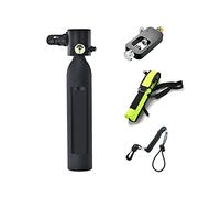 VXDEFP Set bombole per Immersioni subacquee Bombola di Gas di Riserva di Emergenza Subacquea Portatile Dotata di Un Set Completo di Bombole di Ossigeno for Respiratori Subacquei(Black Package B)