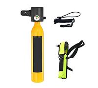 VXDEFP Set bombole per Immersioni subacquee Bombola di Gas di Riserva di Emergenza Subacquea Portatile Dotata di Un Set Completo di Bombole di Ossigeno for Respiratori Subacquei(Yellow Package A)