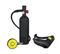 VXDEFP Set bombole per Immersioni subacquee Bombola di Ossigeno for Immersioni Subacquee capacità 1L Respiratore Portatile for Immersioni(Noir)