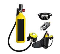 VXDEFP Set bombole per Immersioni subacquee Il Nuoto con La Bombola for Immersione Fornisce Bombola di Ossigeno for Immersione con Respiratore for Immersione(Yellow Package B)