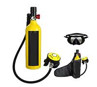 VXDEFP Set bombole per Immersioni subacquee Il Nuoto con La Bombola for Immersione Fornisce Bombola di Ossigeno for Immersione con Respiratore for Immersione(Yellow Package A)