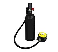 VXDEFP Set bombole per Immersioni subacquee Il Nuoto con La Bombola for Immersione Fornisce Bombola di Ossigeno for Immersione con Respiratore for Immersione(Black1L Respirator)