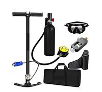 VXDEFP Set bombole per Immersioni subacquee Il Nuoto con La Bombola for Immersione Fornisce Bombola di Ossigeno for Immersione con Respiratore for Immersione(Black Package C)