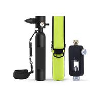 VXDEFP Set bombole per Immersioni subacquee Set Respiratore for Immersione con Uscita di Emergenza A Pressione Costante da 0,5 Litri for Immersioni Libere(Noir)