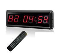 VXDEFP Timer programmabile da 1,5 Pollici con Telecomando LED, Timer a intervallo, Timer for Garage, Orologio for Allenamento Sportivo, Timer for Palestra Garage della Palestra Domestica