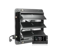 VXDEFP Ventilatore del Condotto, Ventilatore di scarico Shutter 10/1214/16'' Motore EC/AC 940 CFM Ventilatore da soffitta a parete regolabile a 10 velocità in acciaio verniciato a polvere(14in EC)