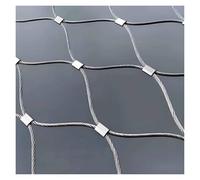 VXHCS 304 Rete in Corda di Acciaio Inossidabile, Recinto Flessibile Maglia Cavo, 9cm/2mm Piante Che Fanno Giardinaggio Rete, Rete di Sicurezza per Balcone(1x22m/3.3x72.2ft)