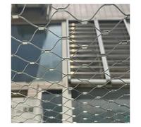 VXHCS 304 Rete in Corda di Acciaio Inossidabile, Sicurezza in Corda Maglia 3cm/1,2mm Rete di Sicurezza per Ringhiere Gabbia per Animali e Anticaduta(1.5x15m)