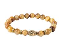 VXHJSBSKQ Braccialetto con Perline Occhio di Tigre, Bracciale Elastico alla Moda con Corda