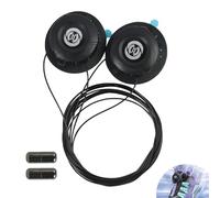 Vxiwscy Lacci Senza Legatura Chiusura a Vite per Scarpe - Sistema di Chiusura Rapida in Acciaio Resistente, Nero, Taglia Unica,Si applica a tutte le calzature che devono essere allacciate alle scarpe