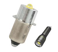 Vxiwscy Lampadina LED di Ricambio 3V P13.5S, 3W, per Torce e Lampade, Compatibile con Maglite 2D, Lampadina Torcia LED Alta Luminosità, Lunga Durata, Facile Installazione，Sicurezza e duratura