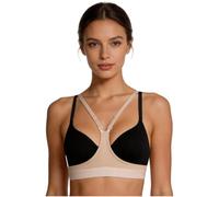 Vxuxlje Donna Brasiletto Sollevante Push Up con Seni Aperti Coppe Morbide | Reggiseno Senza Coppe,Cinturino Regolabile,Sottiletto Con In Rete Respirante,Party,Serata,Clubwear,Cerimonia,Rave,Sleepwear