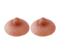 Vxuxlje Paio Di Capezzoli Falsi Riutilizzabili Autoadesivi Copricapezzoli Riutilizzabili Per Simulazione Seno E Miglioramento Per Feste Drag Queen Tipo A Nudo scuro Taglia unica