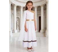 Vxuxlje Ragazza Vestito Toga Greca E Romana Antica Vestito Da Antica Dea Greca Romana Dio Greco Romano Vestire La Principessa Festa A Tema Bianco 13-14 anni