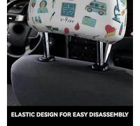 VXXNlnn abstraction biology chemistry4, copri poggiatesta per auto, universale, 2 pezzi, protezione per poggiatesta per sedili anteriori di camion, copertura interna alla moda