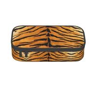 VXXNlnn Astuccio con stampa di uva viola e verde, organizer multiuso per penne, cancelleria, perfetto per scuola, ufficio e viaggi, Pelle di tigre., Taglia unica, Zaino per la scuola