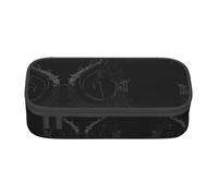 VXXNlnn Astuccio con stampa uccellini, organizer multiuso per penne, cancelleria, perfetto per scuola, ufficio e viaggi, Cartoon Musica, Taglia unica, Zaino per la scuola