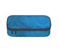 VXXNlnn Astuccio portapenne con stampa di rose blu, multiuso, per cancelleria, perfetto per scuola, ufficio e viaggi, Bilancia blu per pesce., Taglia unica, Zaino per la scuola
