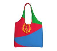 VXXNlnn Black Tree Owl Pumpkin Head Print Canvas Tote Bag - Grande borsa riutilizzabile per la spesa e la conservazione da donna, perfetta per la vita quotidiana, Bandiera eritrea, Taglia unica