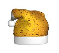 VXXNlnn Cappello natalizio per adulti, cappello di Babbo Natale unisex con stampa di birra, perfetto per Natale e feste