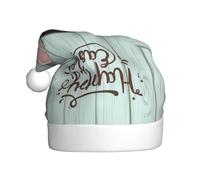 VXXNlnn Cappello natalizio per adulti, cappello di Babbo Natale unisex con uova di Pasqua e coda di coniglio, perfetto per Natale, feste di Natale