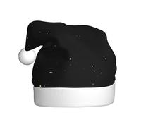 VXXNlnn Cappello natalizio per adulti, unisex, con stampa a pois bianchi e neri, perfetto per Natale, feste