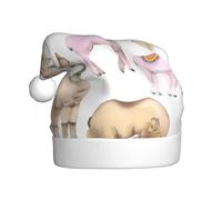 VXXNlnn Cappello natalizio per adulti, unisex, con stampa alpaca