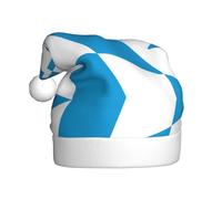 VXXNlnn Cappello natalizio per adulti, unisex, con stampa bandiera bavarese, perfetto per Natale, feste