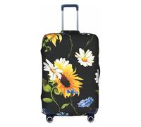 VXXNlnn Copertura protettiva per valigia, con stampa di girasoli e camomilla, accessori da viaggio, per viaggi d'affari, bianco, XL