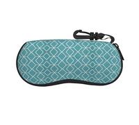 VXXNlnn Custodia per occhiali da vista con stampa a stelle luminose, borsa porta occhiali da sole con cerniera, custodia leggera da viaggio per uomo e donna, Lattice blu., Taglia unica