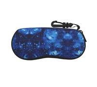 VXXNlnn Custodia per occhiali da vista stampata con bandiera greca, borsa porta occhiali da sole con cerniera, custodia leggera da viaggio per uomini e donne, Blue Universe Space Galaxy, Taglia unica