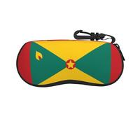 VXXNlnn Custodia per occhiali da vista stampata con bandiera islandese - Borsa porta occhiali da sole con cerniera, custodia leggera da viaggio per uomo e donna, Bandiera di Grenada, Taglia unica