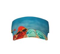 VXXNlnn Elegante cappello unisex con bandiera della Carolina del Sud, per adulti, ideale per attività all'aperto, viaggi e sport, Palla da spiaggia variopinta delle infradito, Taglia unica